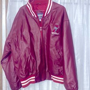 Vintage Alabama crimson tide leather jacket size Xl